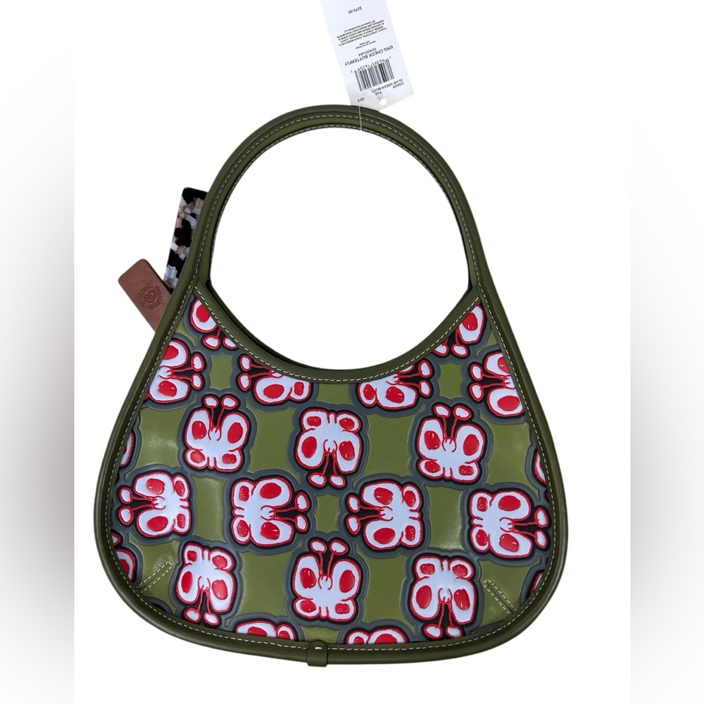 COACH ERGO BAG IN COACHTOPIA LEATHER WITH CHECKERED BUTTERFLY PRINT - Picture 14 of 14